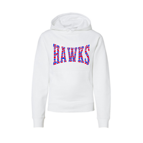 Hawks Striped Print Youth Sweatshirt