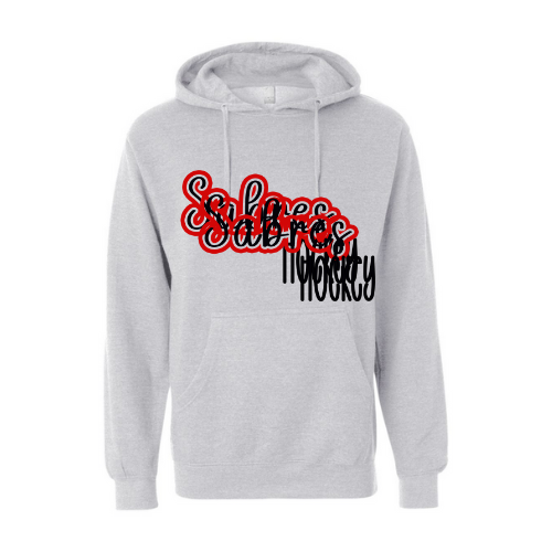 Jr. Sabres Red See-Thru Adult Sweatshirt