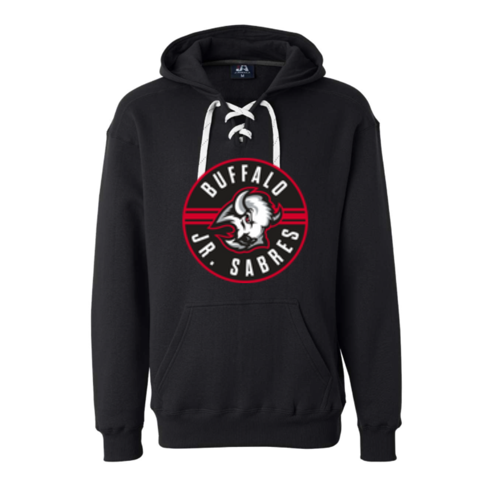 Jr Sabres Red Adult Hooded Sweatshirt