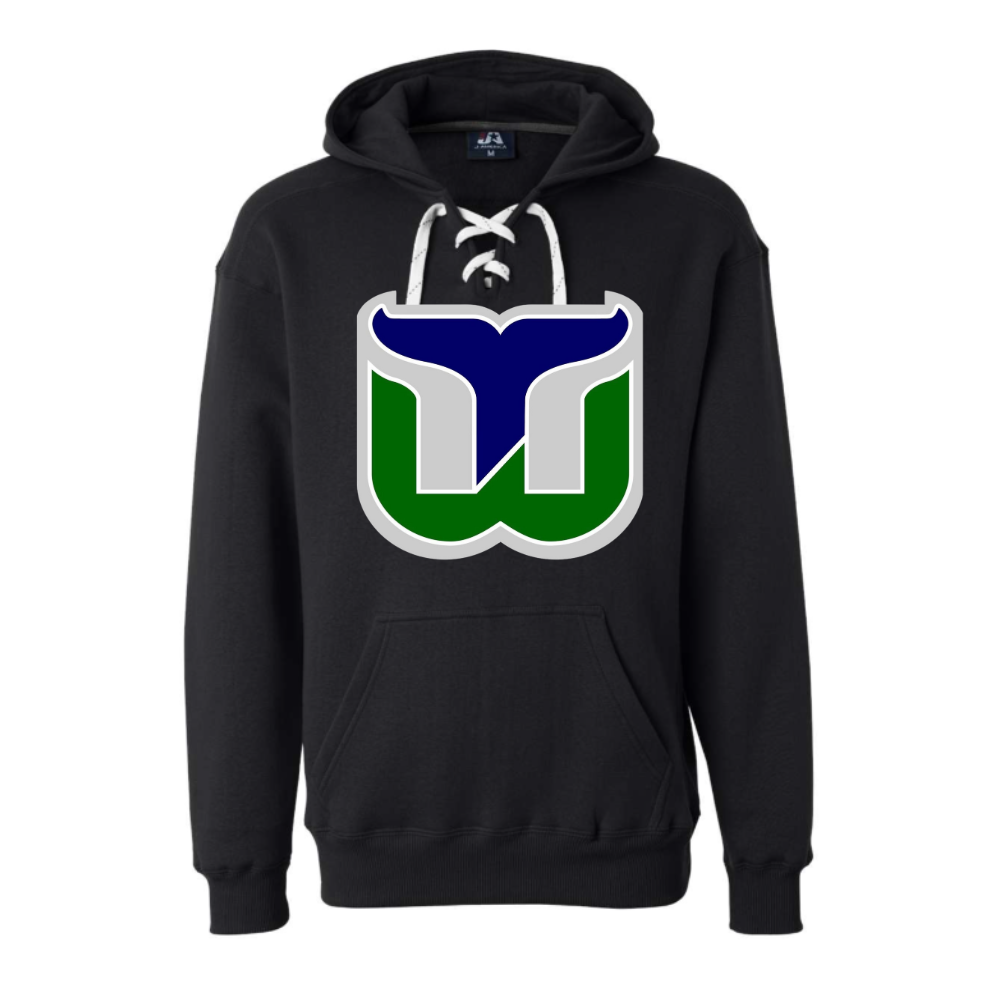 Whalers Logo Adult Hooded Sweatshirt