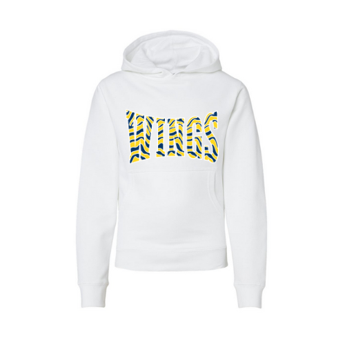 Wings Striped Print Youth Sweatshirt