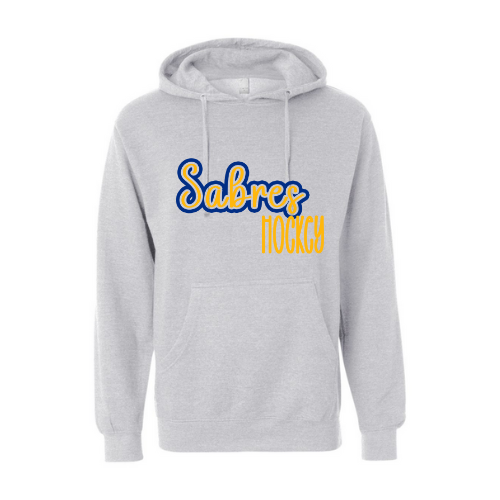 Jr. Sabres Blue See-Thru Adult Sweatshirt