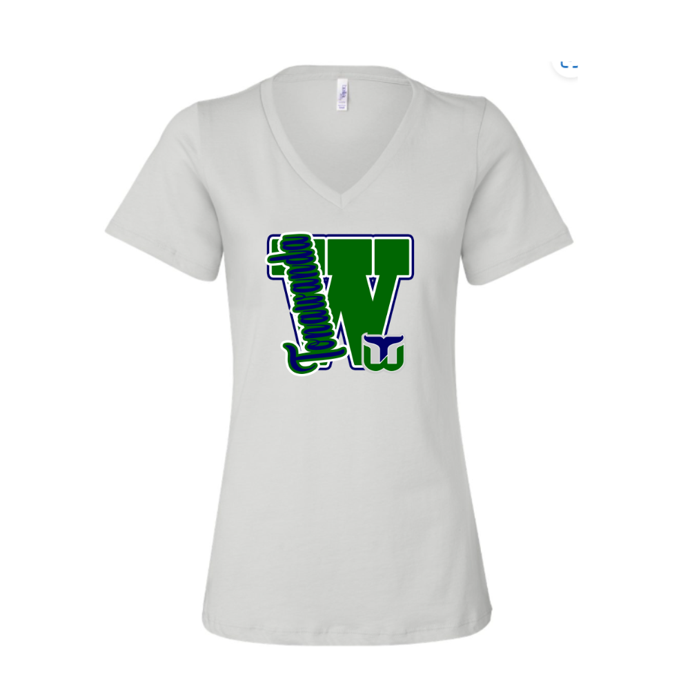 Whalers Varsity Letter Adult T-Shirt