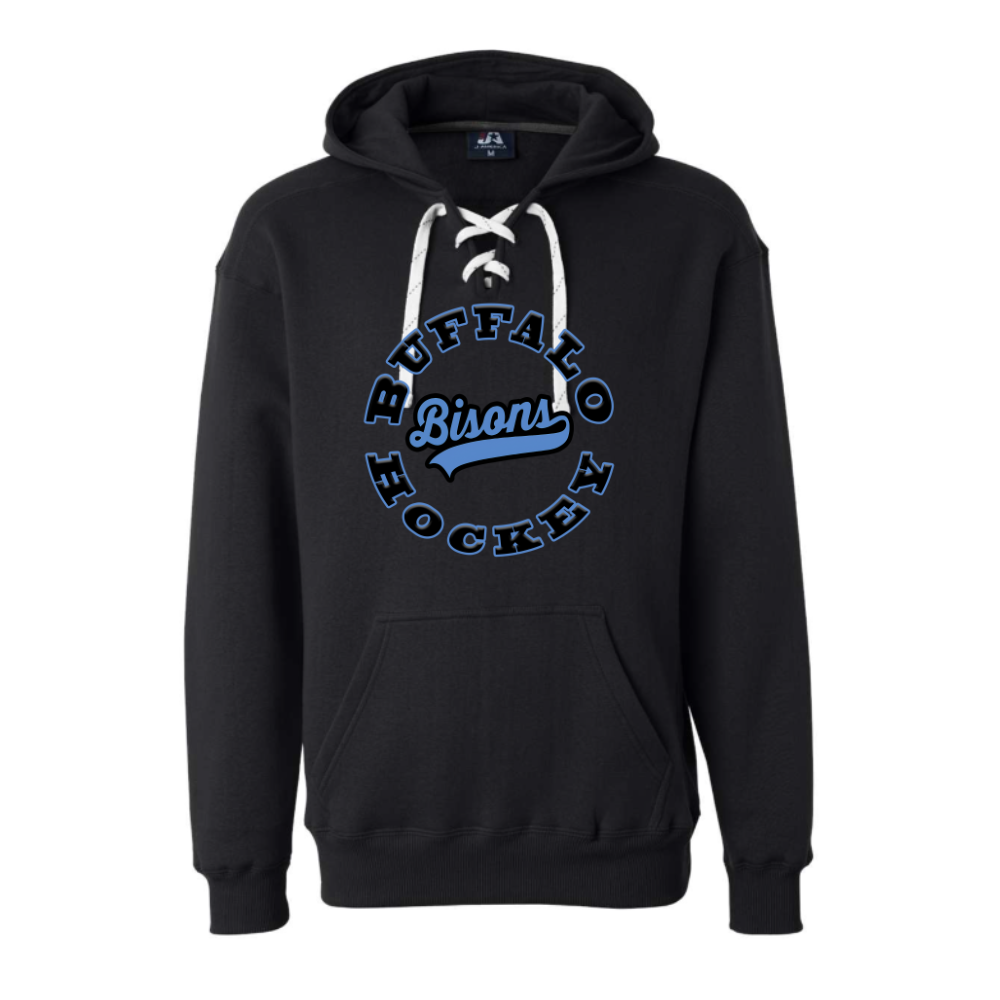 Bisons Blue Circle Youth Hooded Sweatshirt