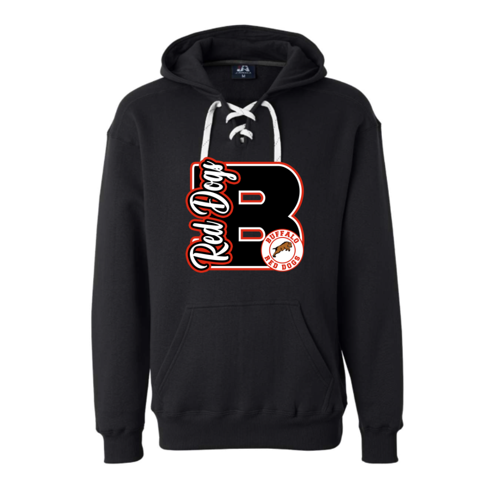 Red Dogs Varsity Letter Adult Sweatshirt
