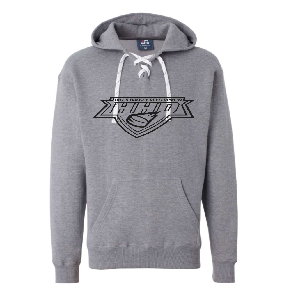 Adult Lace Up Hooded Sweatshirt