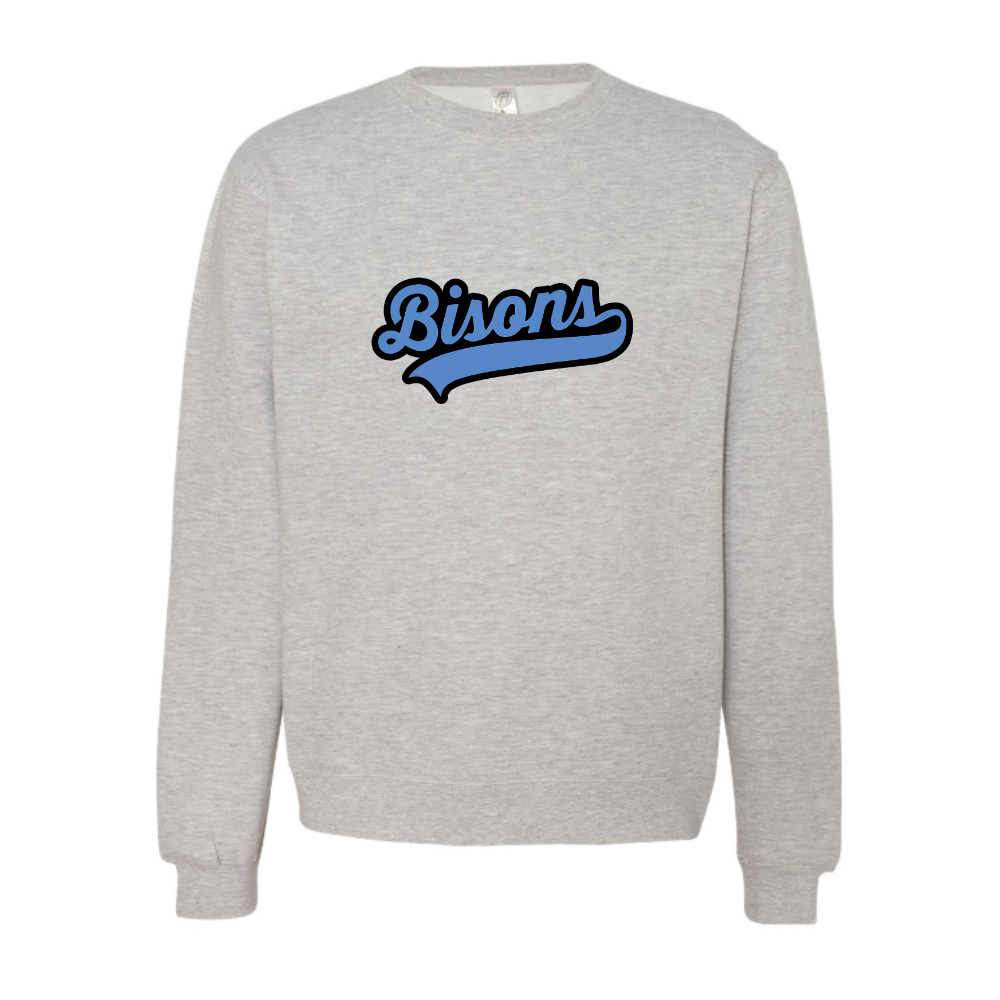 Bison Blue Logo Adult Sweatshirt
