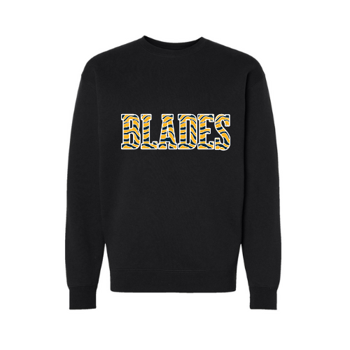 Blades Striped Print Adult Sweatshirt