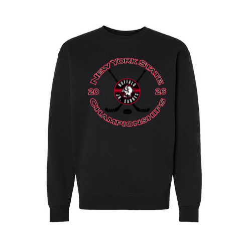 Jr Sabres Red NYS Championships Adult Sweatshirt