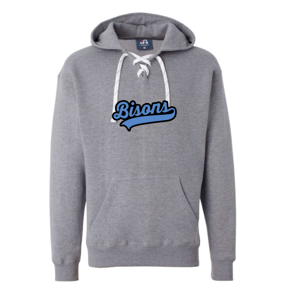 Bison Blue Logo Adult Sweatshirt