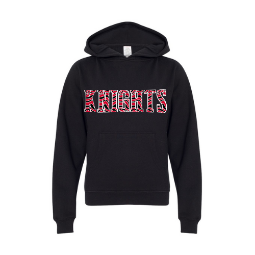 Knights Striped Print Youth Sweatshirt