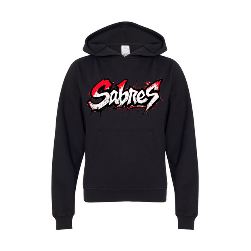 Jr. Sabres Red Graffiti Youth Sweatshirt