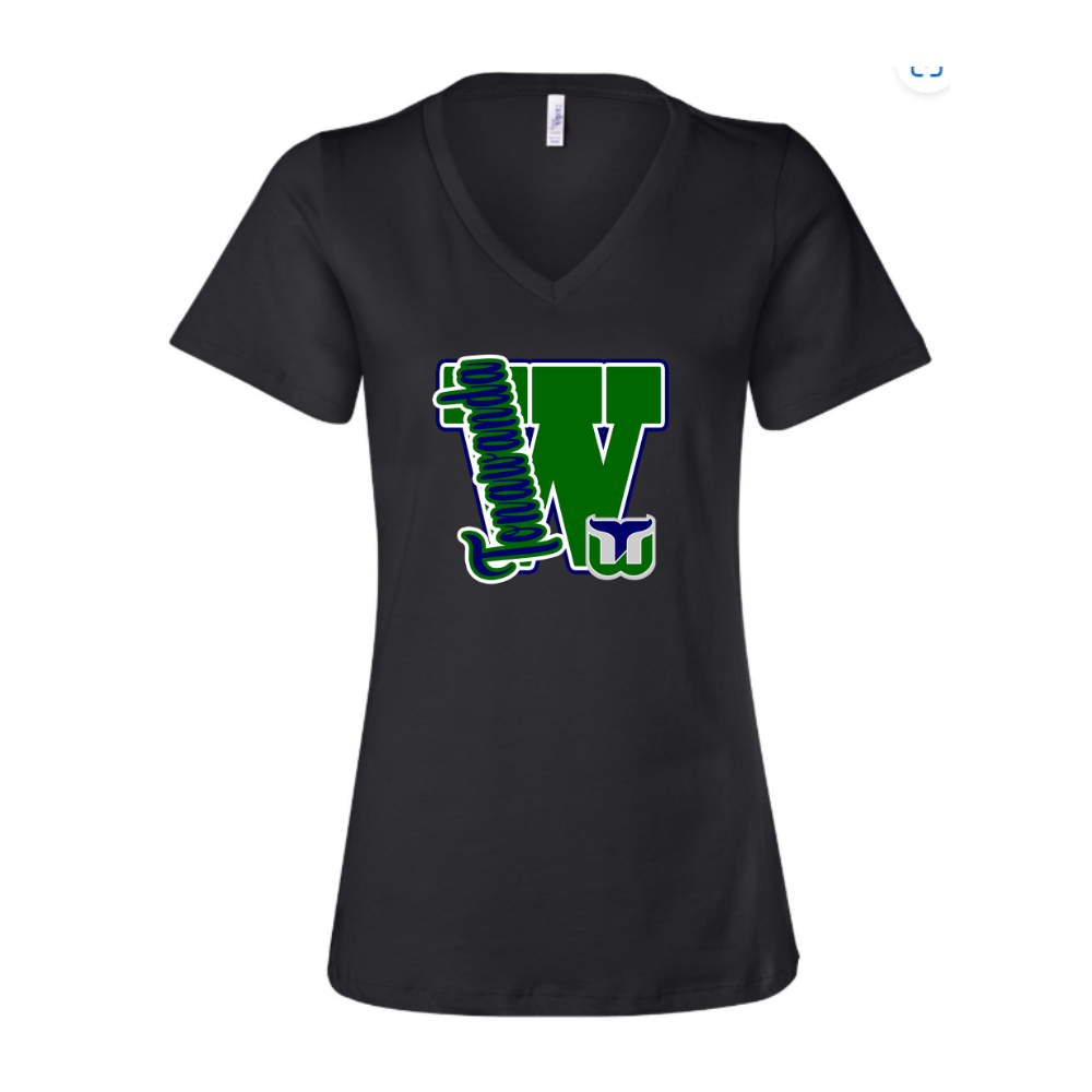 Whalers Varsity Letter Adult T-Shirt