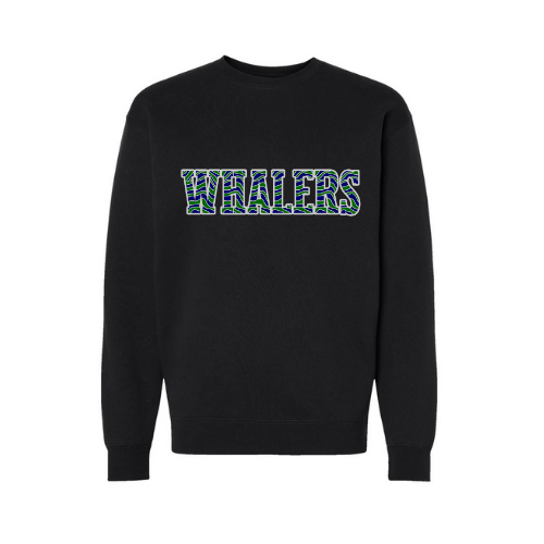 Whalers Striped Print Adult Sweatshirt