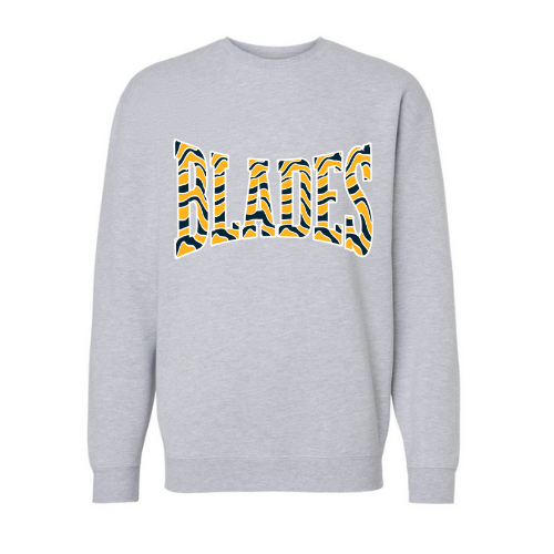 Blades Striped Print Adult Sweatshirt