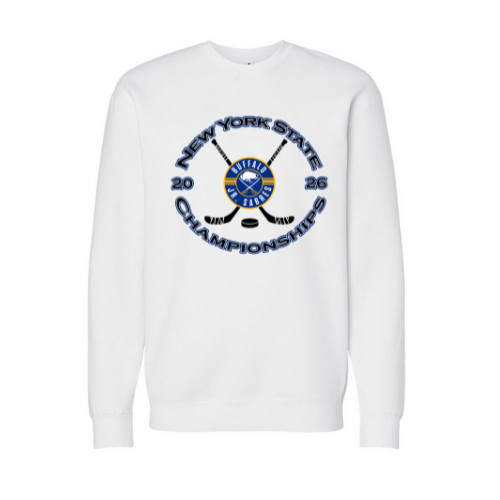 Jr Sabres Blue NYS Championships Adult Sweatshirt