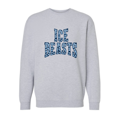 Beasts Striped Print Adult Sweatshirt
