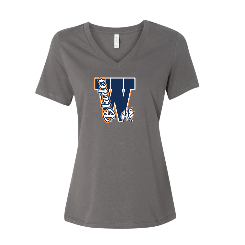 Blades Varsity Letter Adult T-shirt