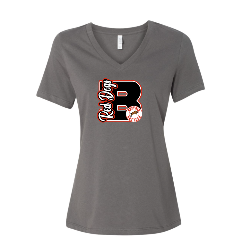 Red Dogs Varsity Letter Adult T-shirt