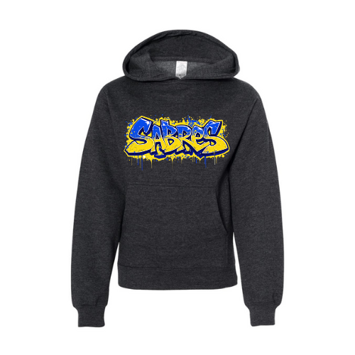 Jr. Sabres Blue Graffiti Youth Sweatshirt