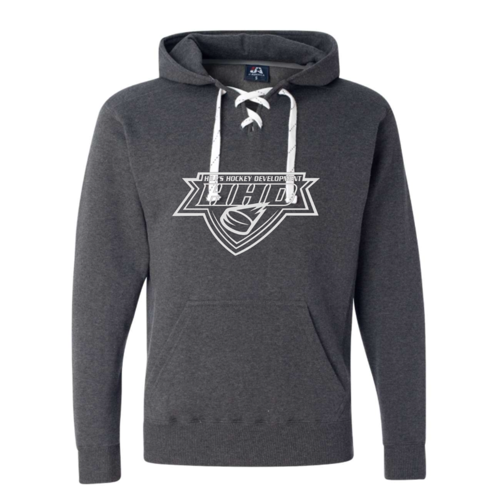 Adult Lace Up Hooded Sweatshirt