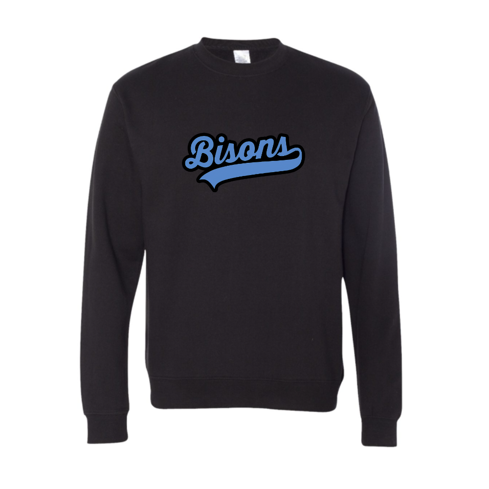 Bison Blue Logo Adult Sweatshirt
