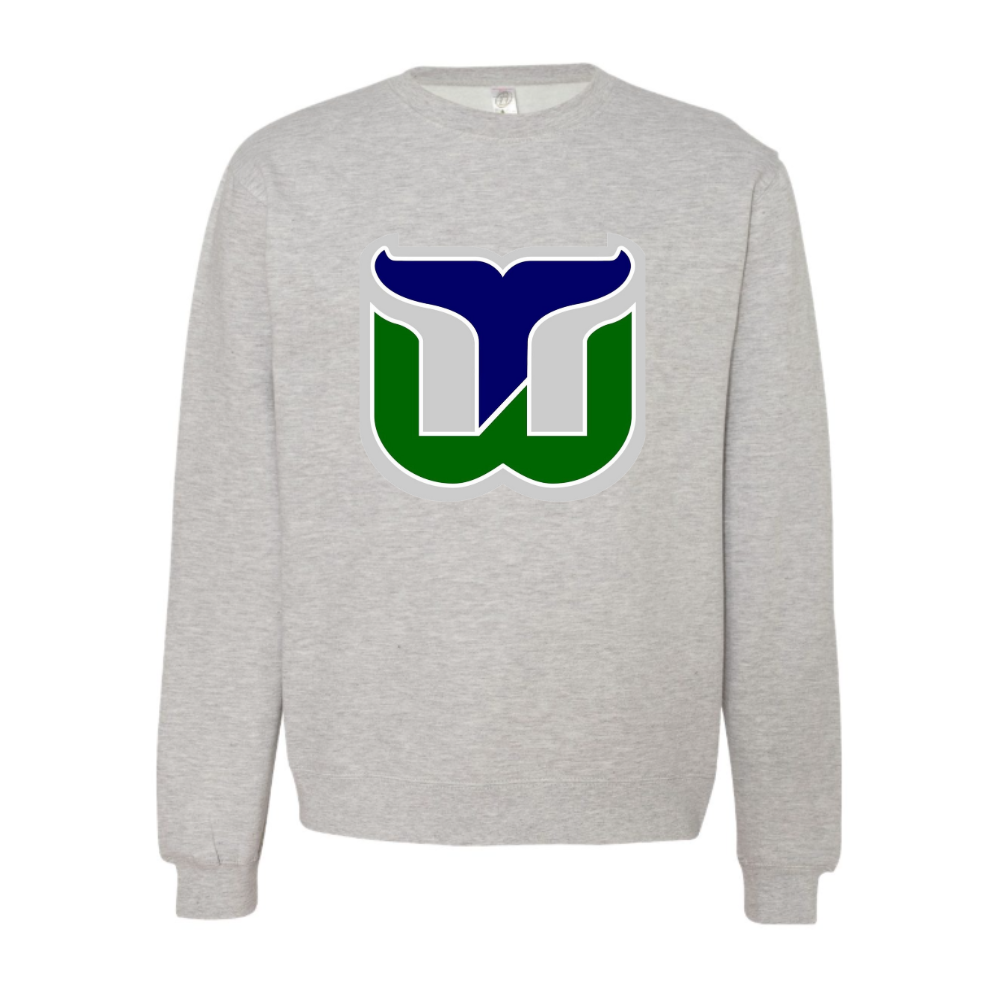 Whalers Logo Adult Hooded Sweatshirt