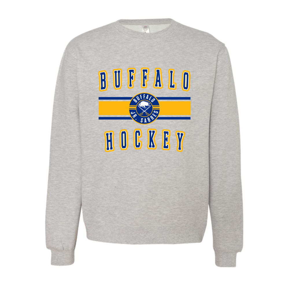 Jr Sabres Blue Stripe Adult Sweatshirt