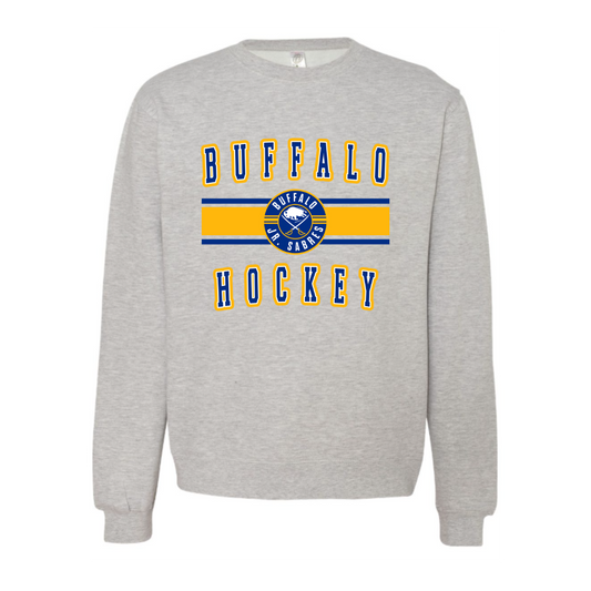Jr Sabres Blue Stripe Adult Sweatshirt