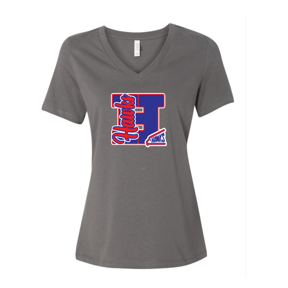 Hawks Varsity Letter Adult T-shirt