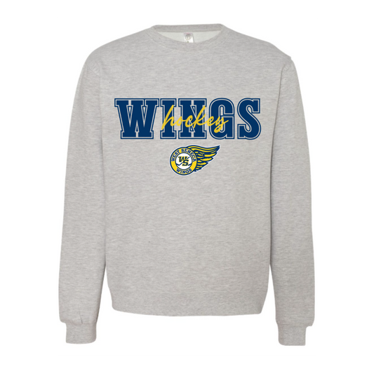 Wings Layered Adult Hooded Sweatshirt