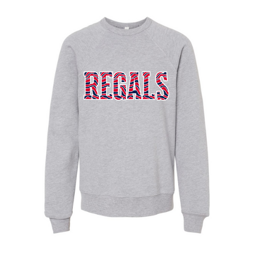 Regals Striped Print Youth Sweatshirt