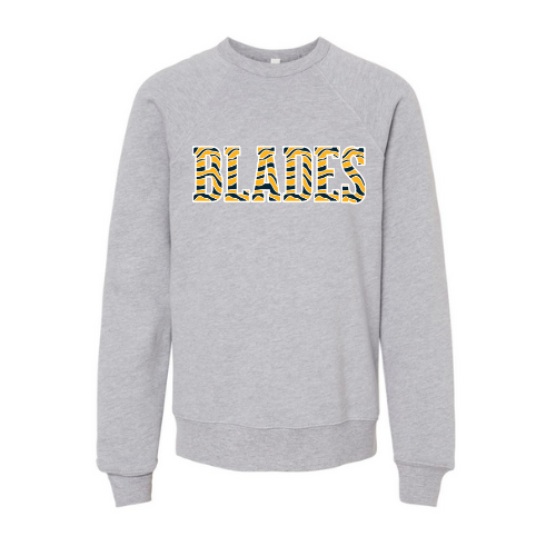 Blades Striped Print Youth Sweatshirt