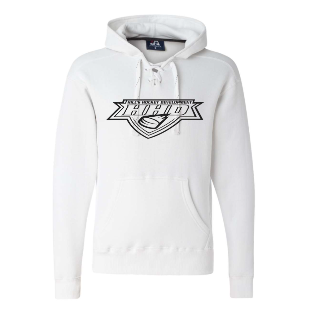 Adult Lace Up Hooded Sweatshirt
