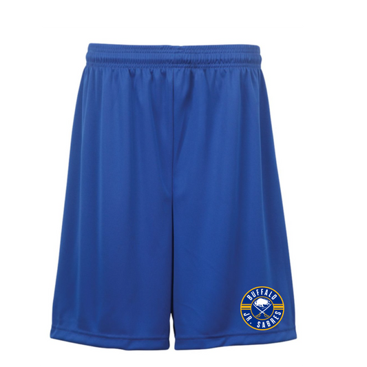 Jr Sabres Blue Adult Performance Shorts