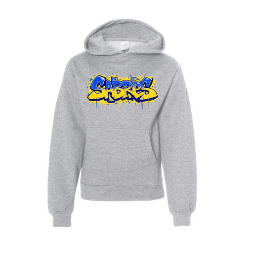 Jr. Sabres Blue Graffiti Youth Sweatshirt