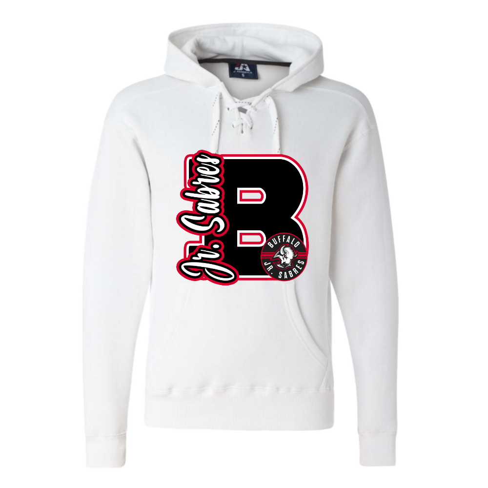 Jr. Sabres Red Varsity Letter Adult Sweatshirt