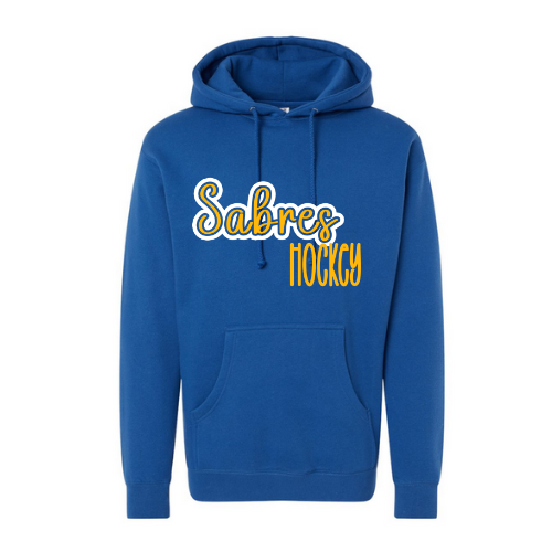 Jr. Sabres Blue See-Thru Adult Sweatshirt
