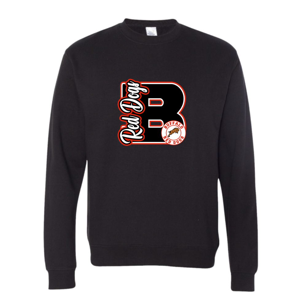 Red Dogs Varsity Letter Adult Sweatshirt