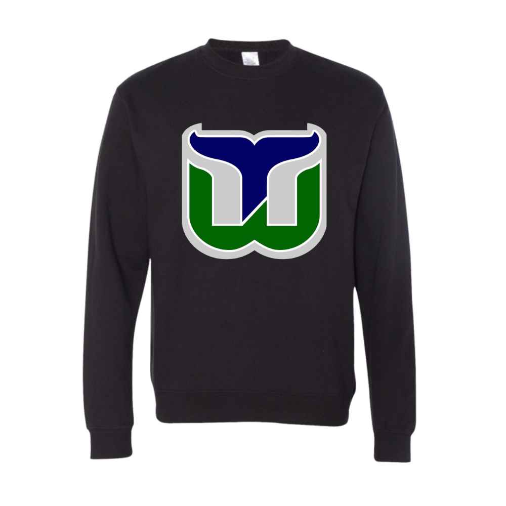Whalers Logo Adult Hooded Sweatshirt