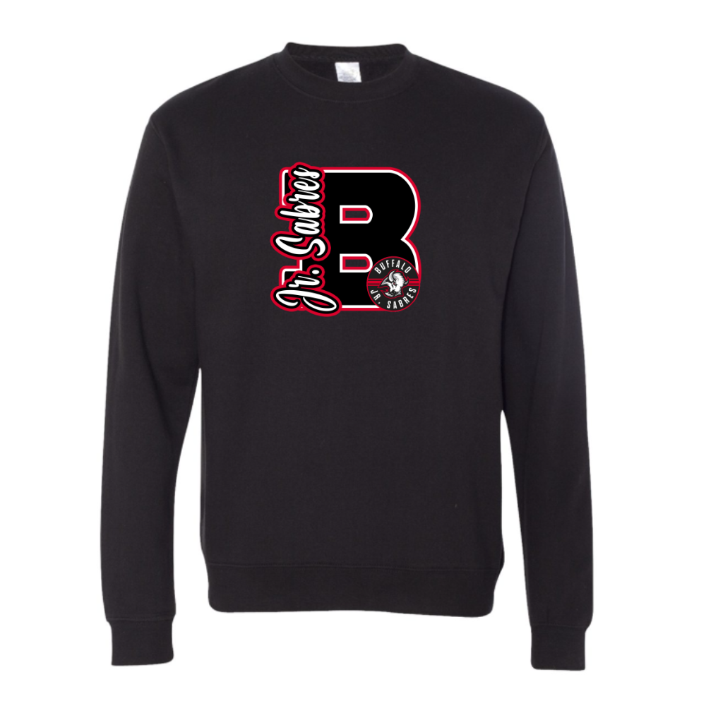 Jr. Sabres Red Varsity Letter Adult Sweatshirt