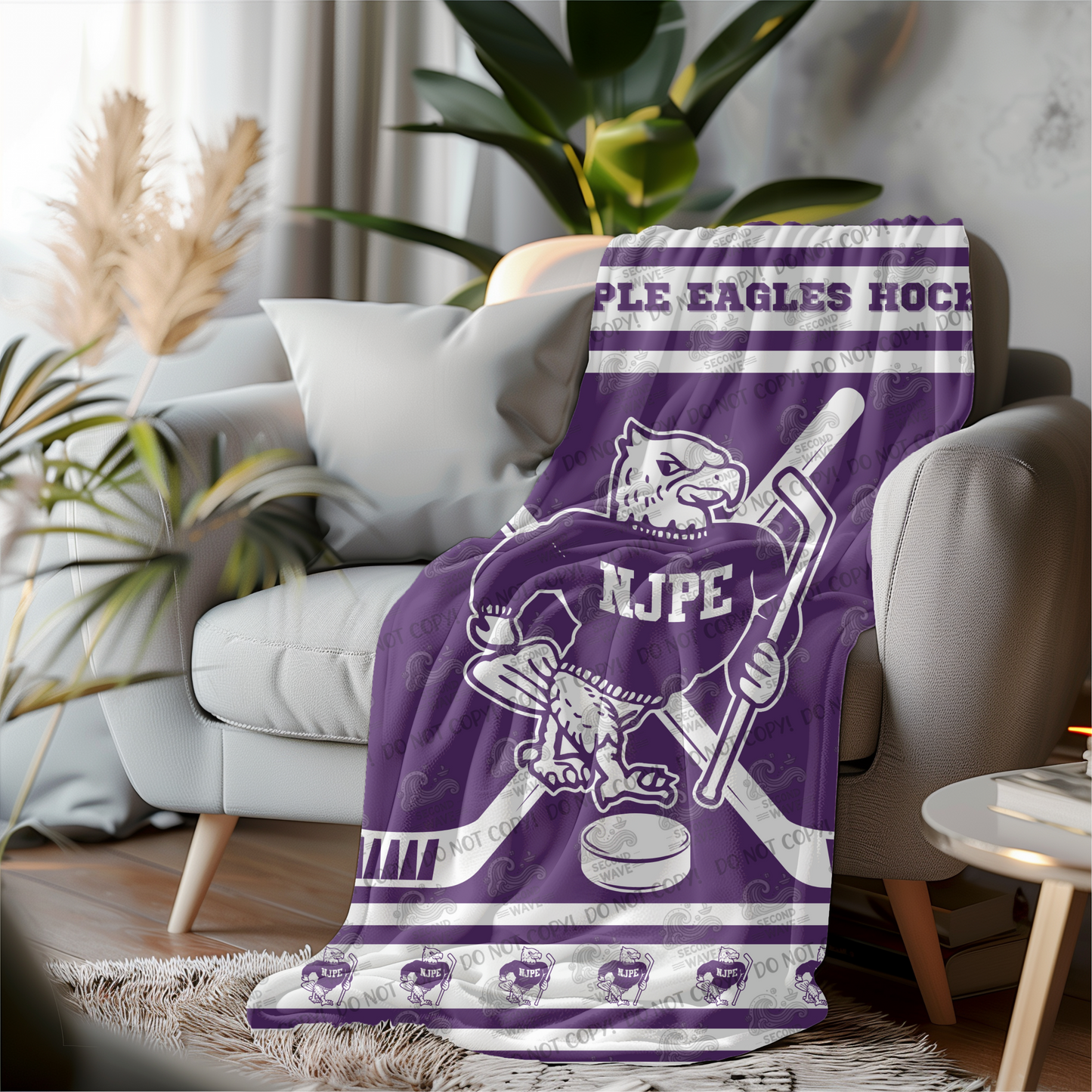 NJPE Blanket with Stripes