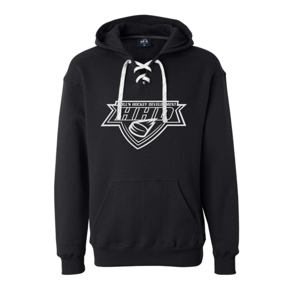 Adult Lace Up Hooded Sweatshirt