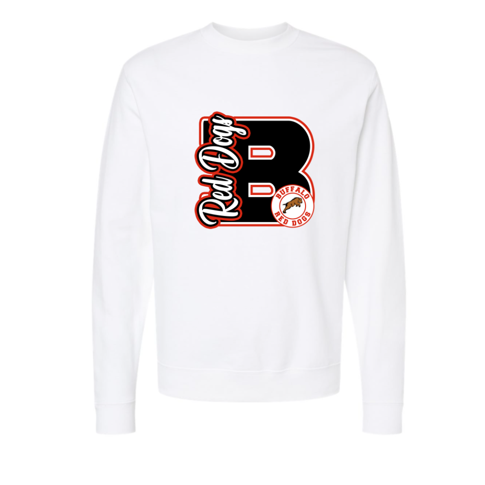 Red Dogs Varsity Letter Adult Sweatshirt
