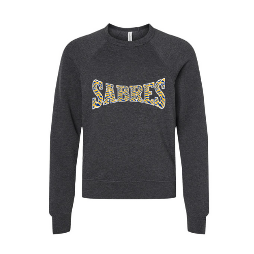 Jr. Sabres Blue Striped Print Youth Sweatshirt