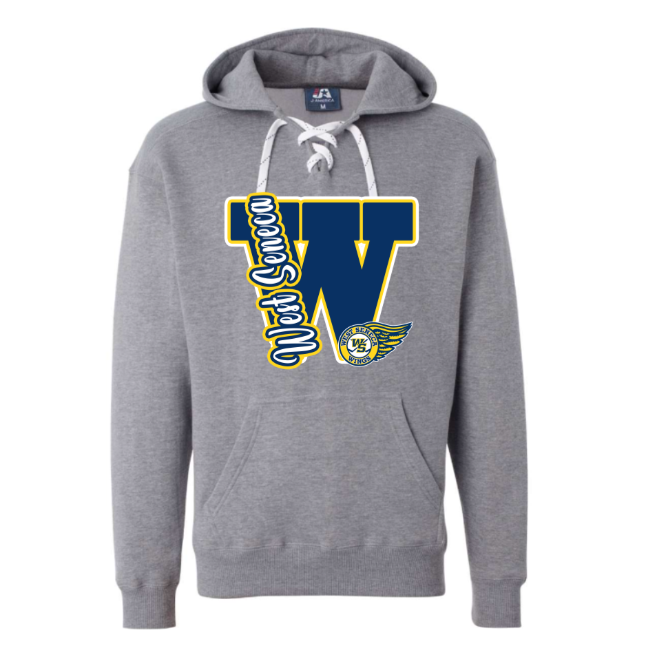 Wings Varsity Letter Adult Sweatshirt