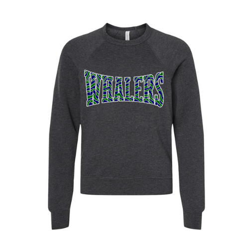 Whalers Striped Print Youth Sweatshirt