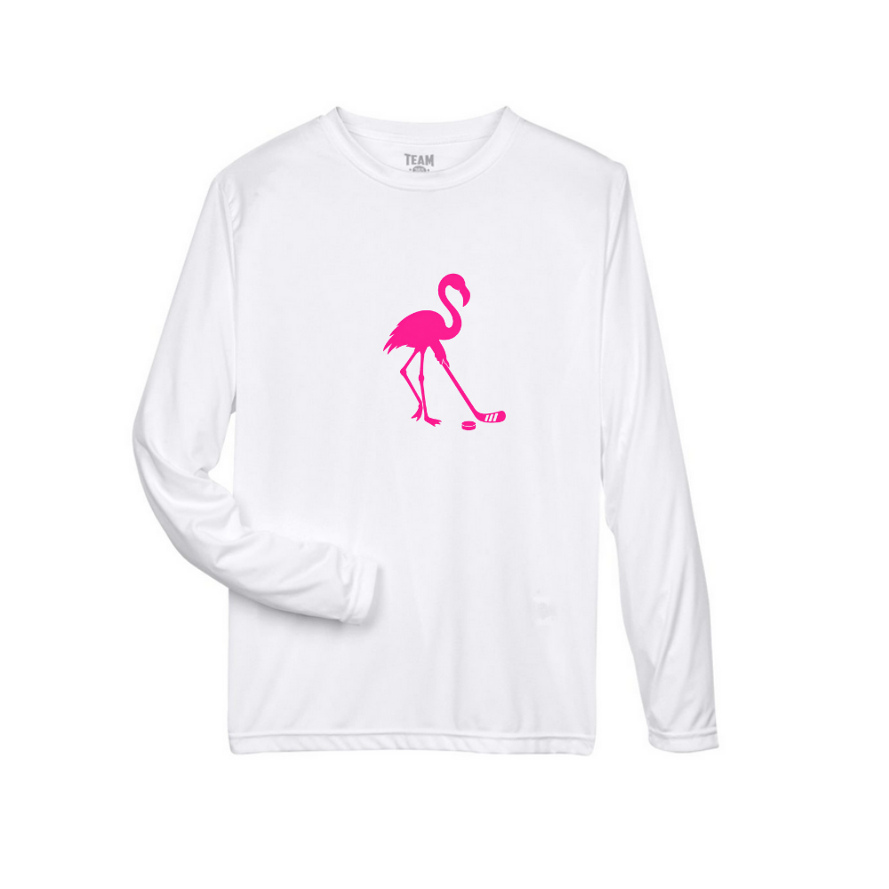 HHD Pink Flamingos Adult Long Sleeve Performance Shirt