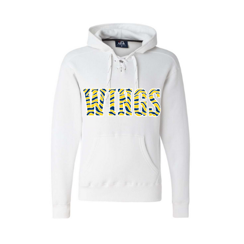 Wings Striped Print Adult Sweatshirt