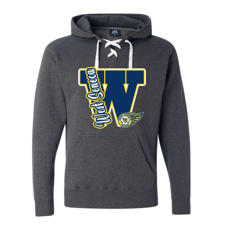 Wings Varsity Letter Adult Sweatshirt